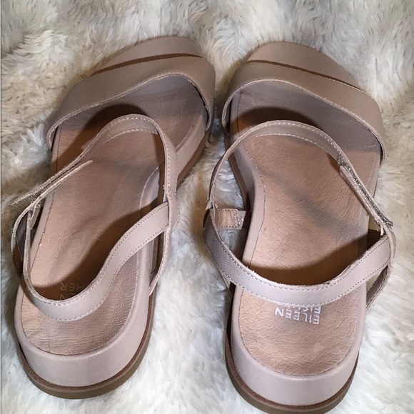 Eileen Fisher Womens Demo Khaki Ankle Strap Sandals Size 11 - Picture 4 of 8